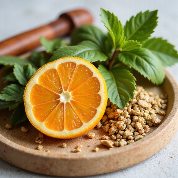 Detalle de los ingredientes naturales del producto